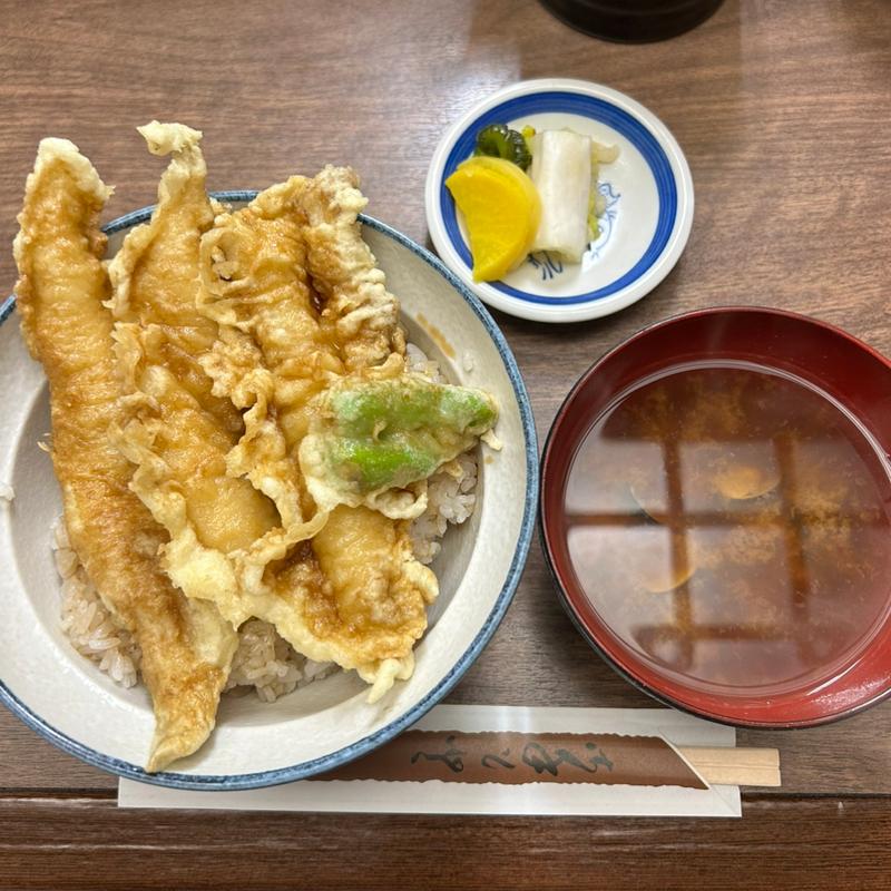 穴子天丼(天ぷら 水谷 （みずたに）)