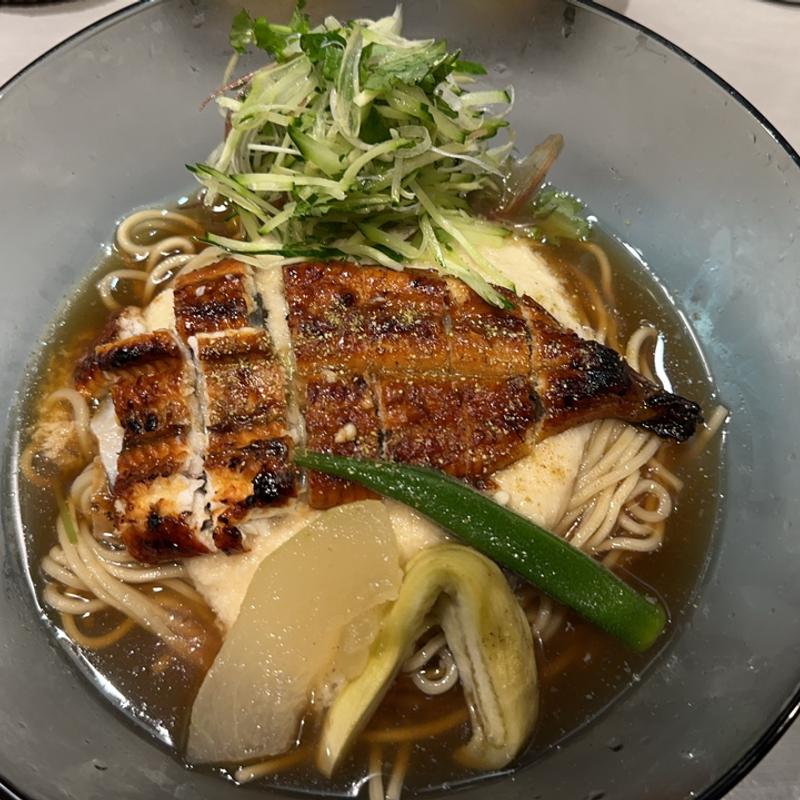 うなぎととろろの冷たい中華蕎麦(中華蕎麦 瑞山)