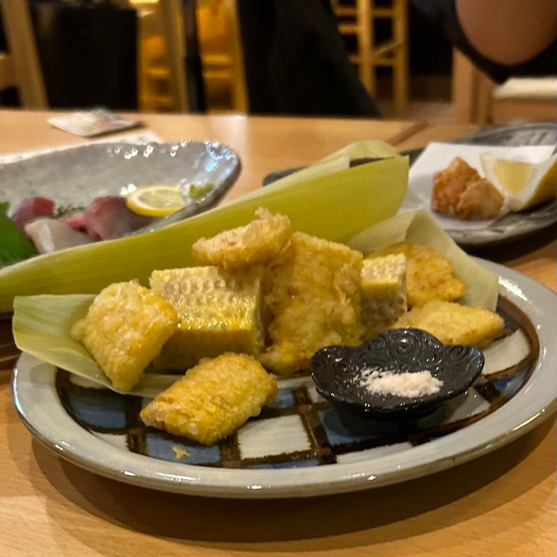 とうもろこしの天ぷら(四季彩 華門)