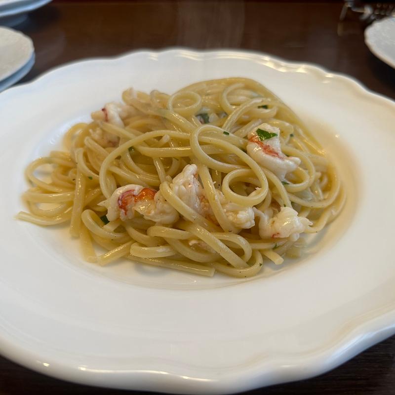 赤エビと国産レモンのリングイネ(トラットリア ダ ゴイーノ （TRATTORIA Da GOINO）)