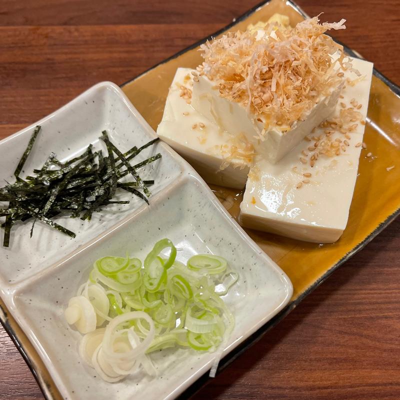 和風冷奴(三好弥鶏料理)