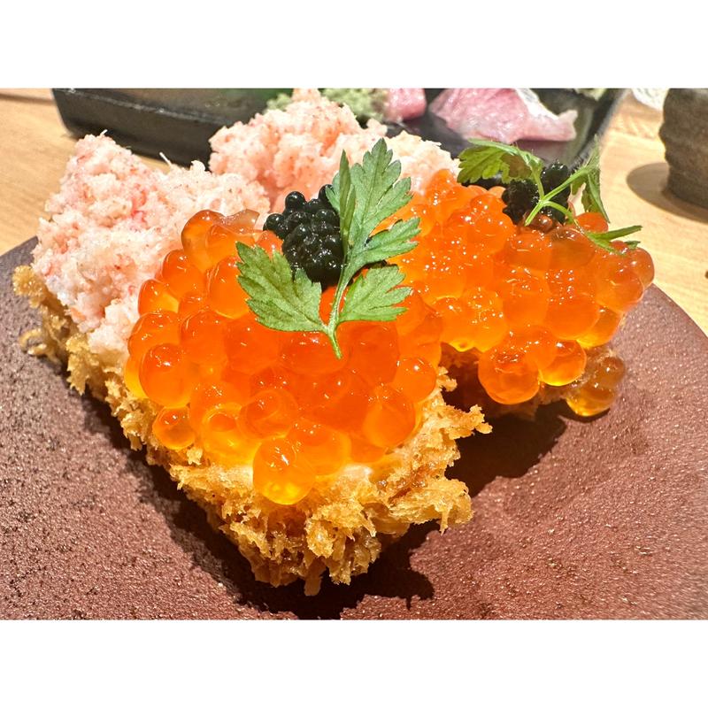 映え極上！カニクリームコロッケ(鮨酒場てっぺい)