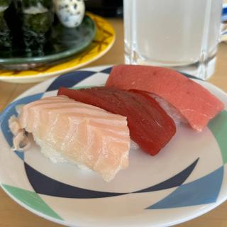 まぐろ味くらべ(中とろ、赤身、ビントロ)(あみもとの里)
