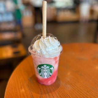 ラブ&ピーチ　フラペチーノ(スターバックスコーヒー TSUTAYA仙台荒井店)