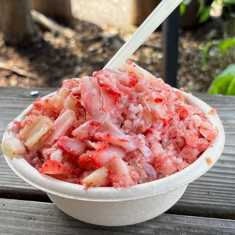 絶世のいちご美女かき氷(鎌ヶ谷 房の駅)