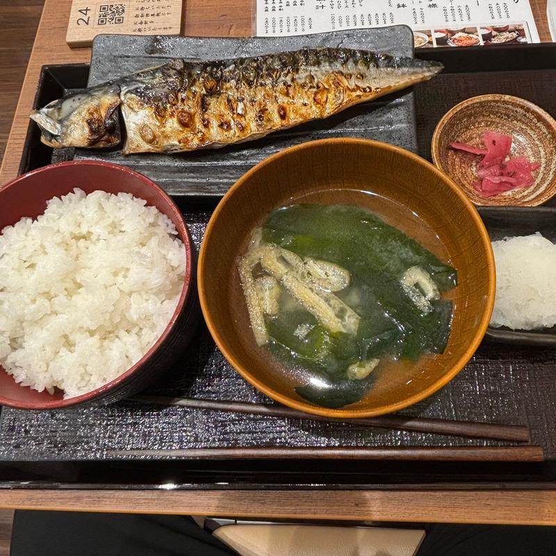 さば文化干し定食(しんぱち食堂 モラージュ菖蒲店)