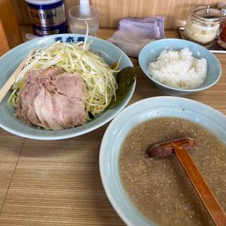 定番醤油つけ麺中　ライス(ラーメン青木亭)