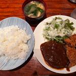 自家製ハンバーグ、唐揚げ(はれたりくもったり )