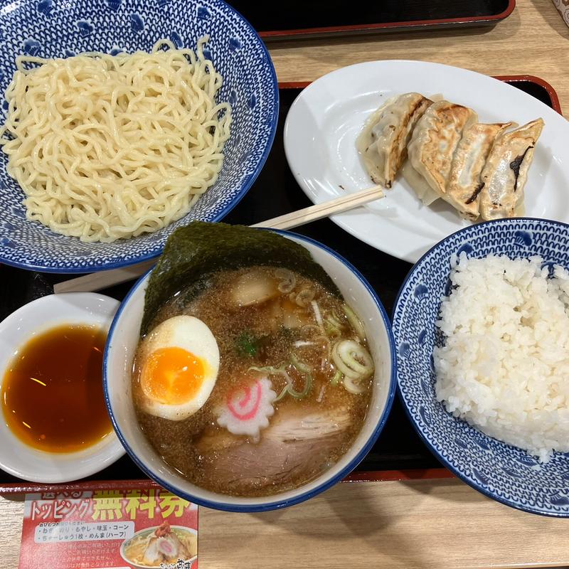 つけ麺冷C肉餃子ライス(ちゃーしゅうや武蔵 イオンスタイル豊田店)