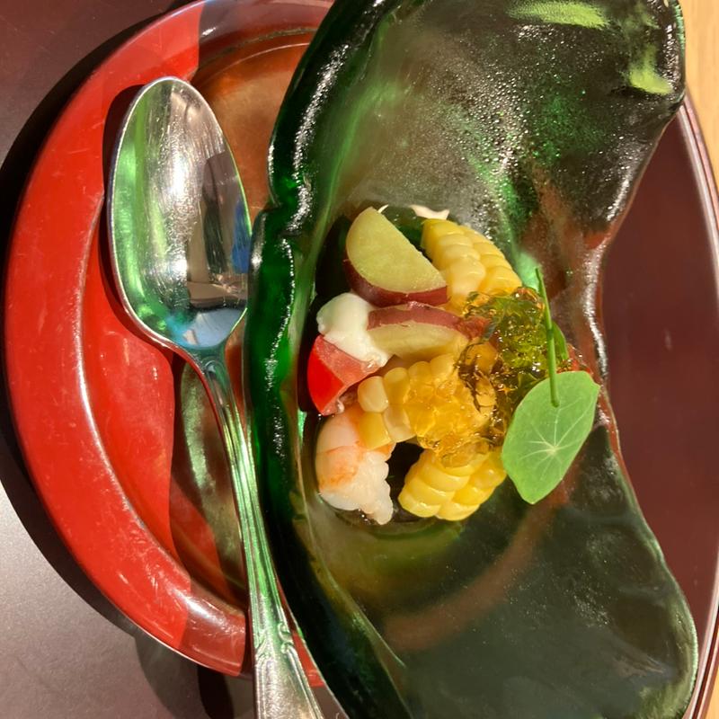 ランチ会席「藤」先付夏野菜ジュレ(日本料理 「源氏」 ヒルトン名古屋 （げんじ）)