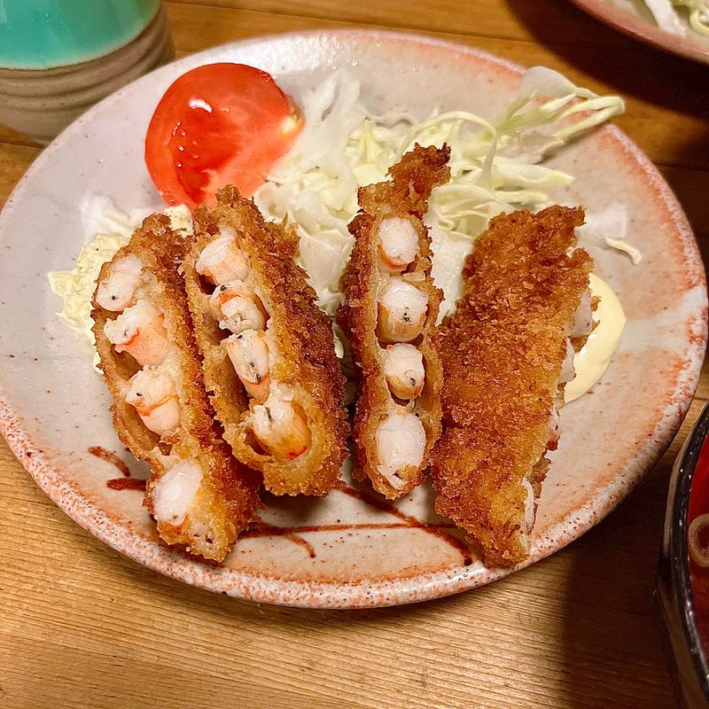 海老カツ定食(酒津屋 中店)