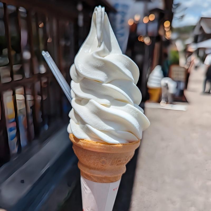 ソフトクリーム(狩野牧場  内堀店)