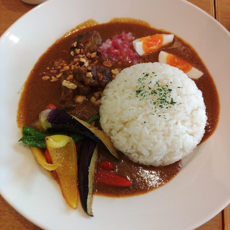 夏野菜とカリブチキンのスパイスカレー(ココス 北上有田店 )