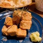 クリームチーズのカトレア醤油漬け(ヤキトリ ニッタン)