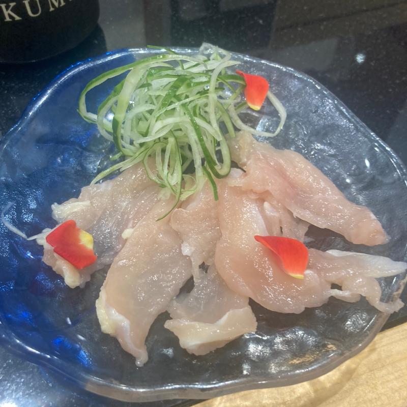 おおいた冠地鶏刺し(すし華亭 匠)