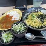 ミニカレー　ざる中華