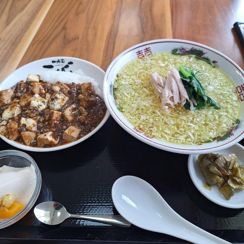 鶏絲湯麺 ミニ麻婆丼セット(四川名菜　天心 )