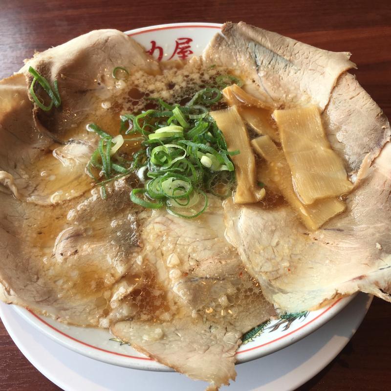 肉入りラーメン(京都北白川ラーメン魁力屋 東大阪中央大通店)