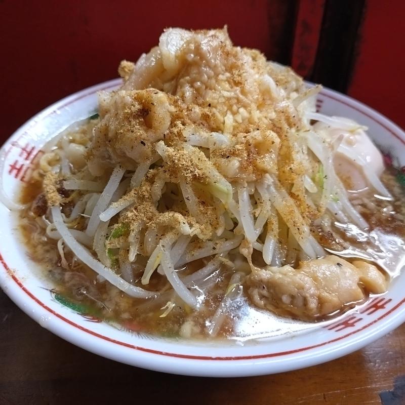 小ラーメン＋煮たまご＋魚粉(ザ・ラーメンスモールアックス )