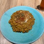 とろとろ温泉たまごのスパイシーキーマカレー