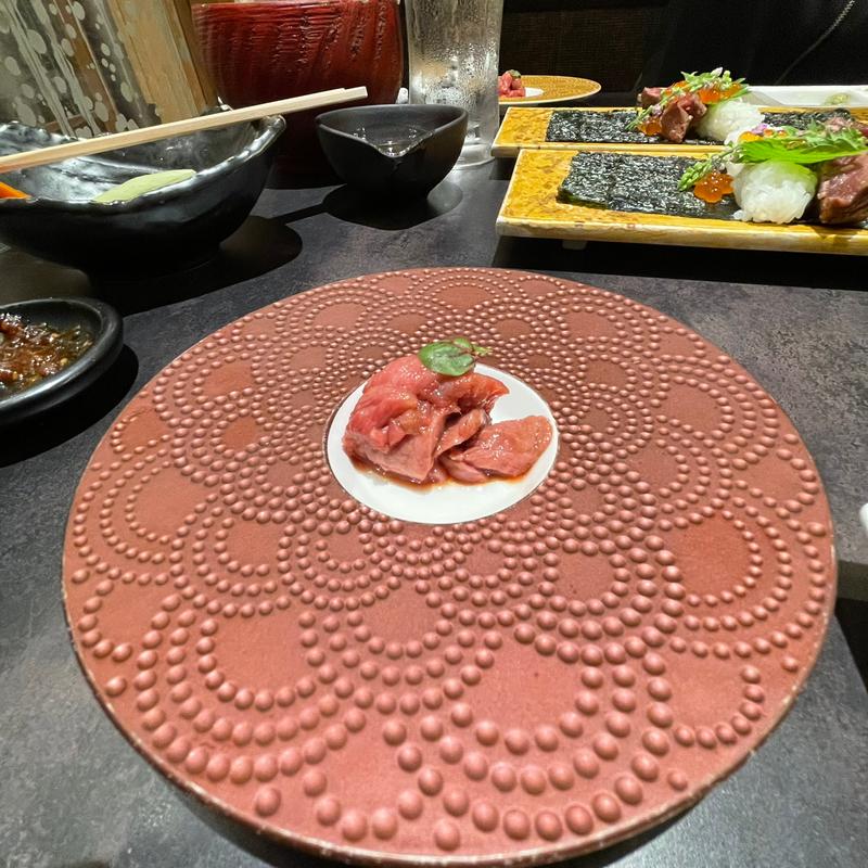 飛騨牛ユッケ（プレミアム馬喰ランチ）(飛騨牛一頭家 馬喰一代 名古屋栄)