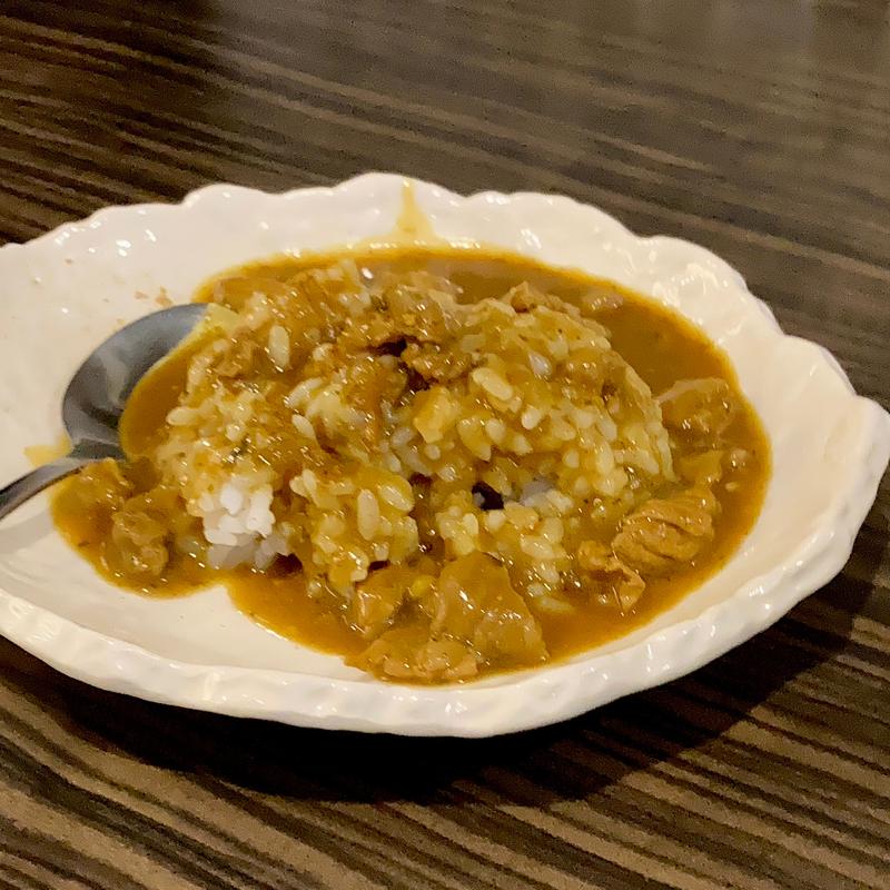 牛すじカレー(ミニ)(肉麺 ひだまり庵)