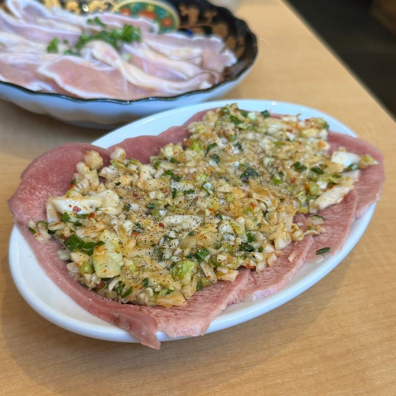 ねぎ塩たん(鶏焼肉とホルモン てっちゃん)