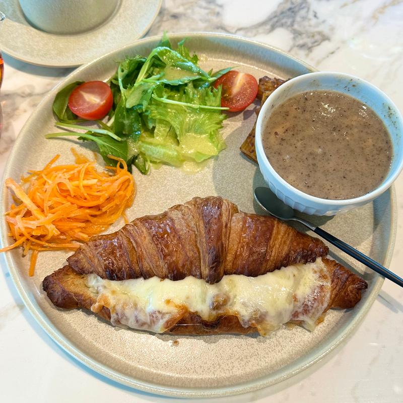 プルドポークメルトサンドプレート　スープ付き(RISTRETTO & CROISSANT LABORATORIO)