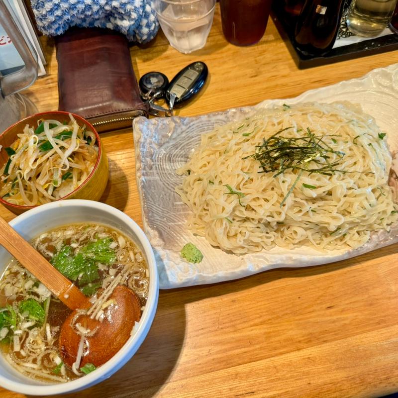 青しそつけ麺セット(会津ラーメン和)