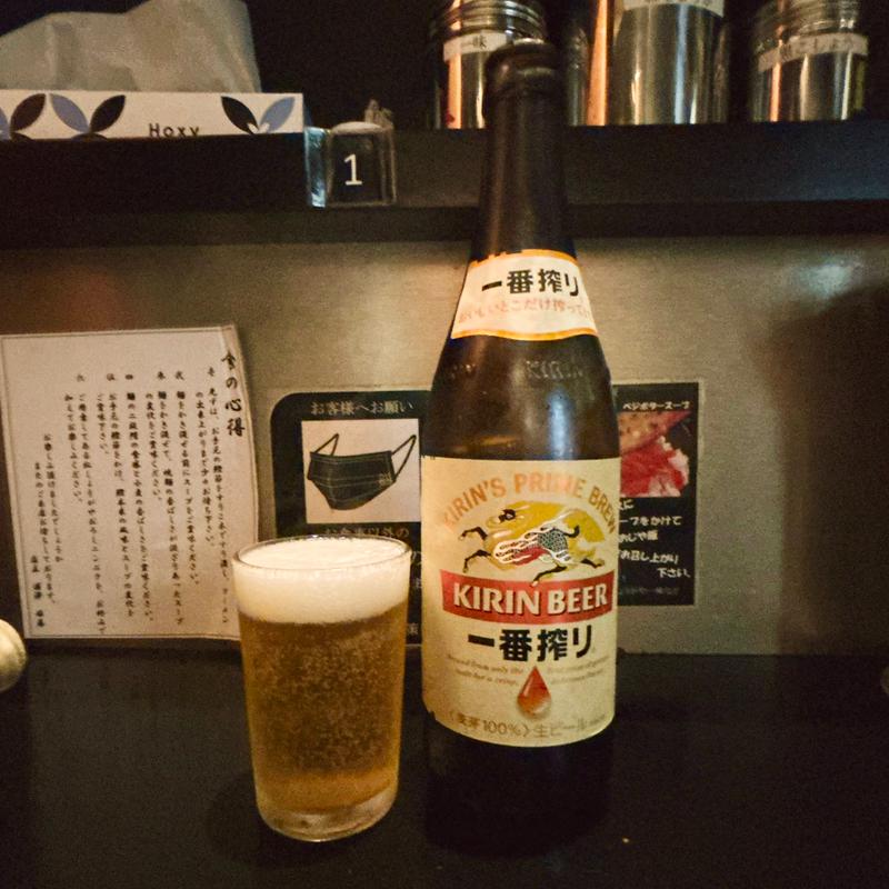 ビンビール(中瓶)(焼麺 劒 高田馬場本店)