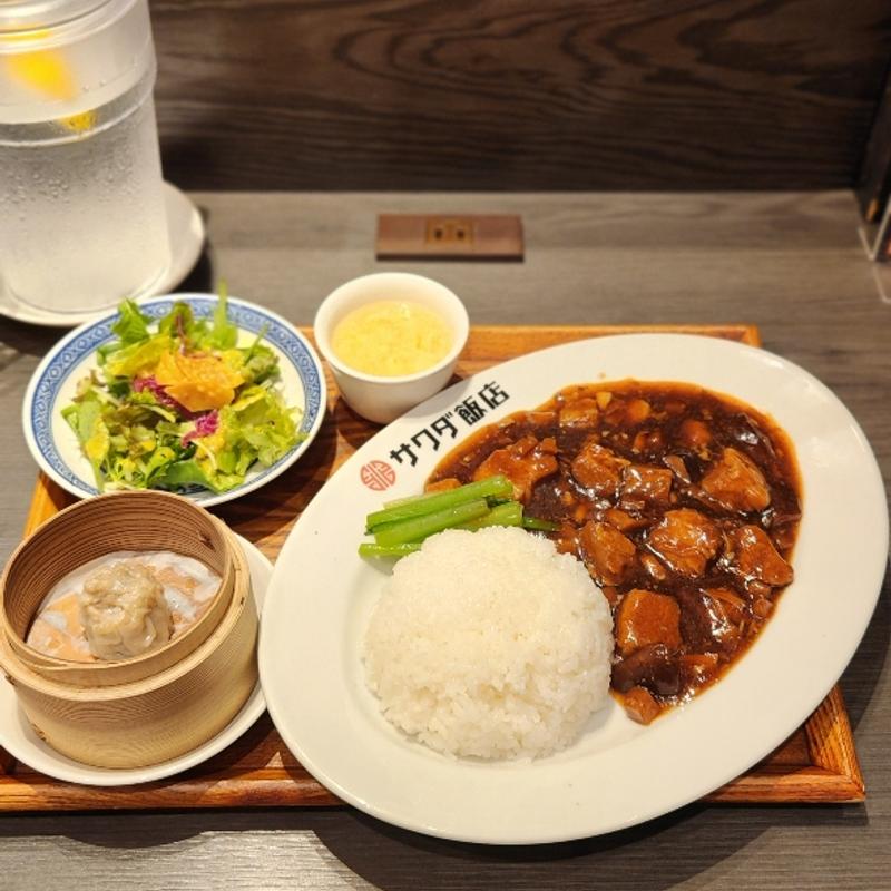 魯肉飯セット(大阪中華 サワダ飯店)