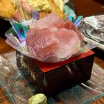 マグロぶつ2種盛り(鮮魚・浜焼き・活貝・海鮮丼 えびす市場 原店)