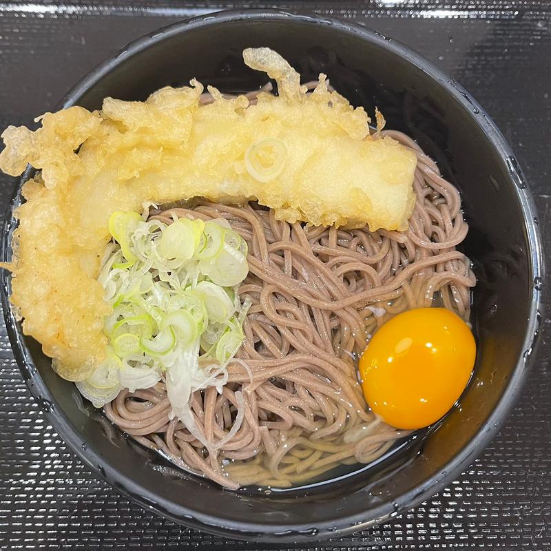 イカ天そば(よもだそば 名古屋うまいもん通り広小路口店)