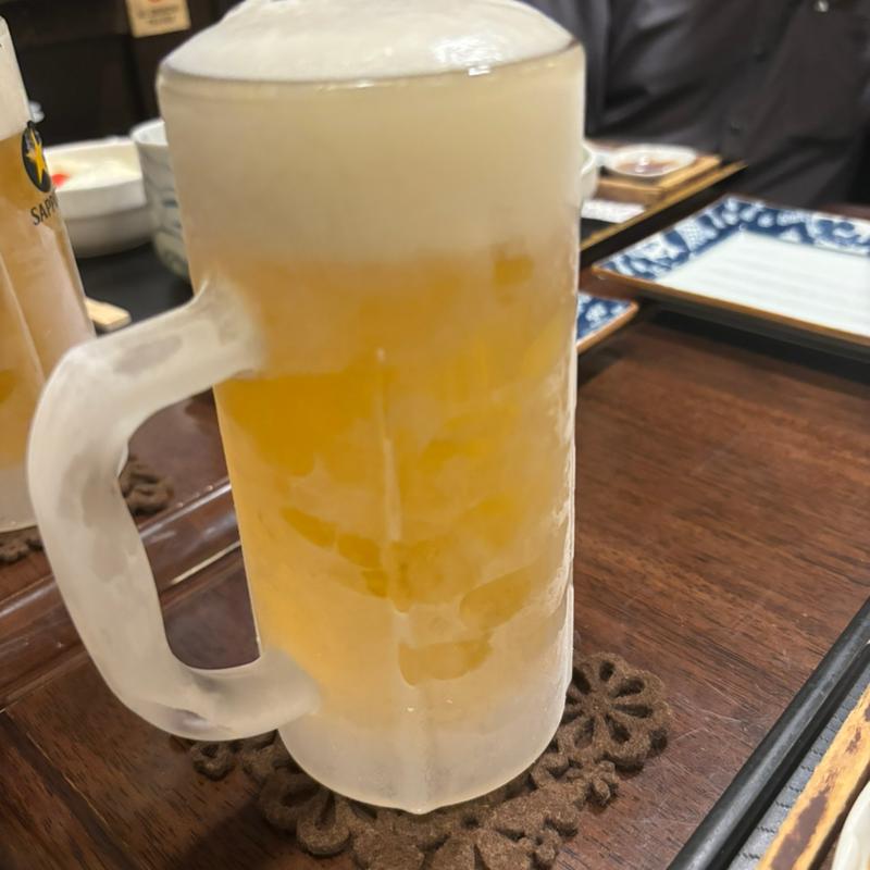 冷凍ビール(くしあげ専門店 龍頭)