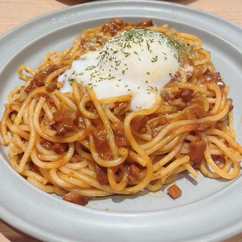 京都ポークのボロネーゼ(からふね屋CAFE ビエラ高槻店)