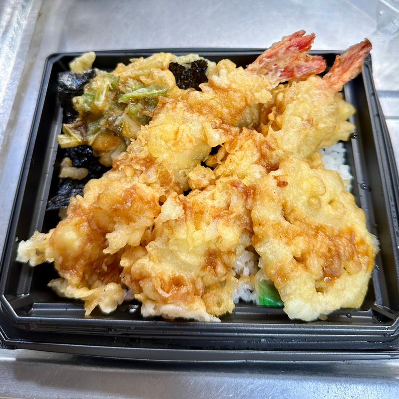 大海老2尾と海鮮かき揚げ天重 (イトーヨーカドー 曳舟店)