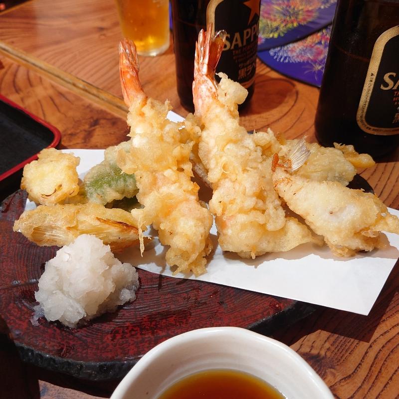 天ぷら盛り合わせ(やぶ忠 (帝釈天参道))