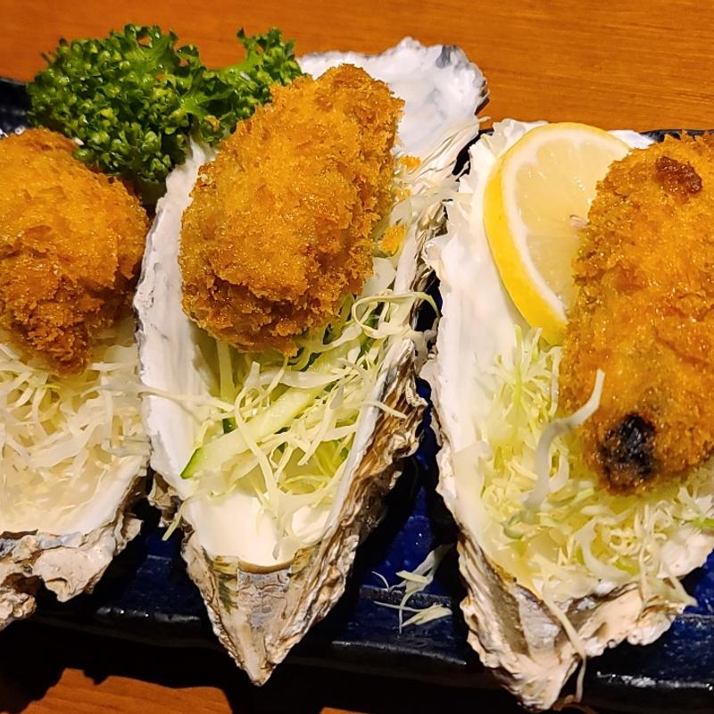 大粒牡蠣フライ（3粒）(生け簀の甲羅 )