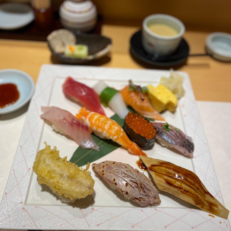 板前おまかせ10貫ランチ(沼津魚がし鮨 プレミアム静岡本店)