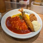 エビフライチーズオムライス
