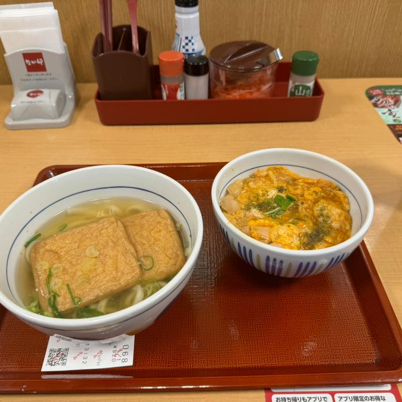 きつねうどん(なか卯・潮見店)