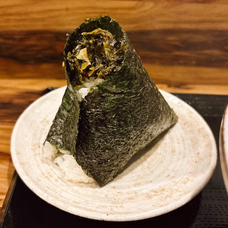 おにぎり高菜(久留米風博多うどん ふくべ)