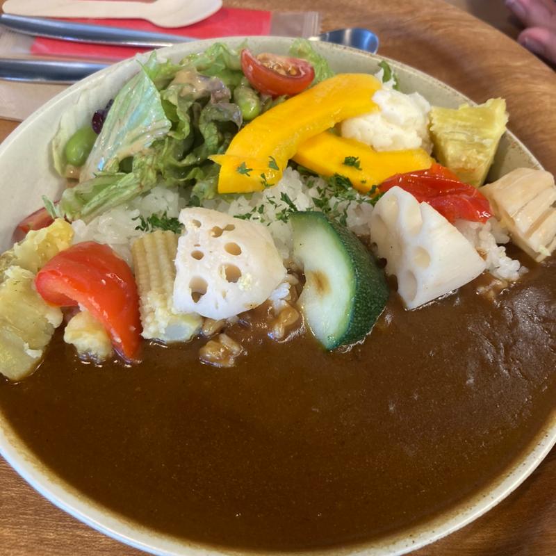 ゴロゴロ野菜カレー(ヤクルトサービスセンター御本丸 カフェ＆ギャラリー エステサロン)