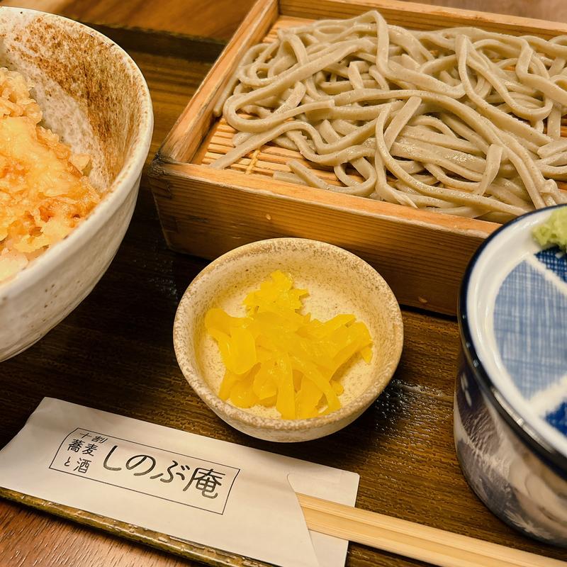 ミニ丼とお蕎麦のセット(しのぶ庵)