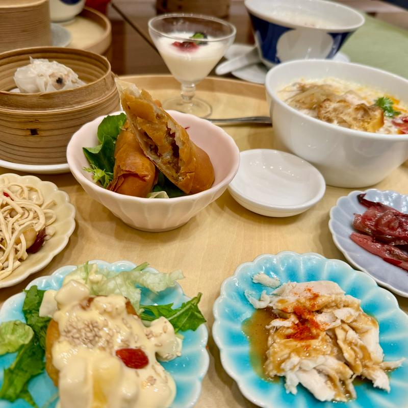 8種の彩り小皿膳-台湾粥-(花粥イオンレイクタウン店)