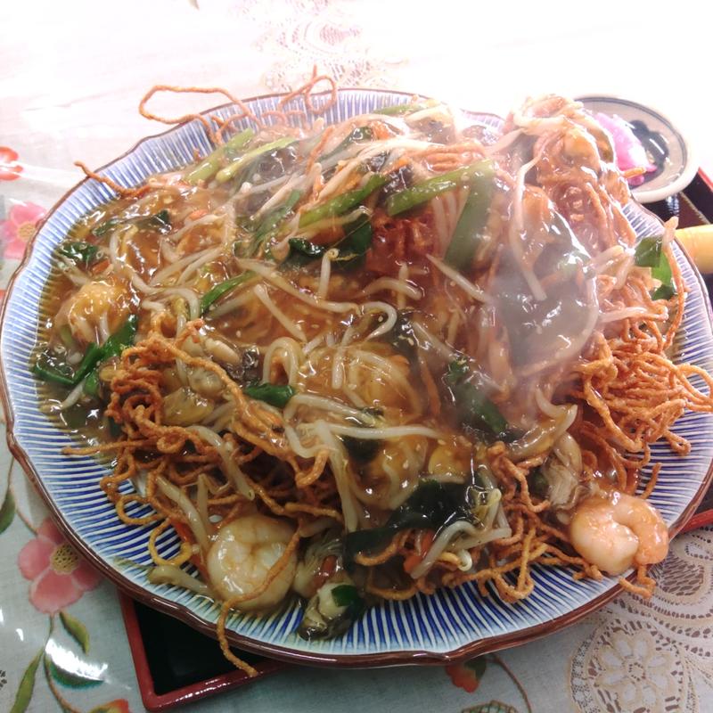 海鮮揚げそばあんかけ(ハーフ)(松野や )