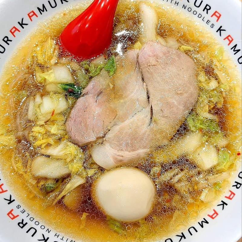 こんにゃくラーメン 煮玉子(どうとんぼり神座 中野サンモール店)