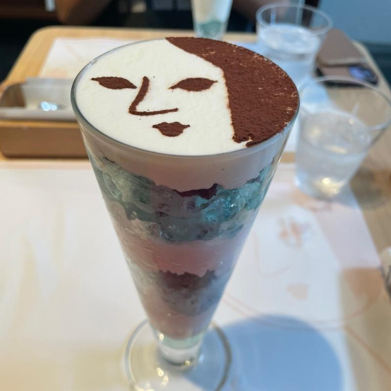 チョコミントパフェ(よーじやカフェ　嵯峨野嵐山店)