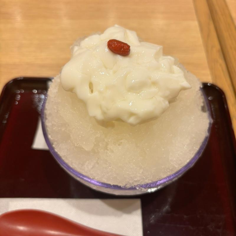 杏仁豆腐なかき氷(おひつごはん四六時中 京都桂川店)