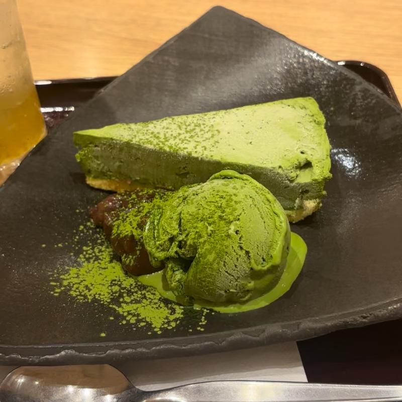 ひんやり宇治抹茶ケーキ(おひつごはん四六時中 京都桂川店)